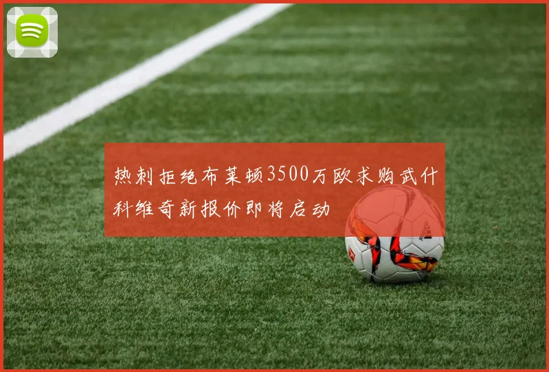 热刺拒绝布莱顿3500万欧求购武什科维奇新报价即将启动